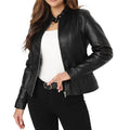 Slim-fit Short Women's Leather Jacket