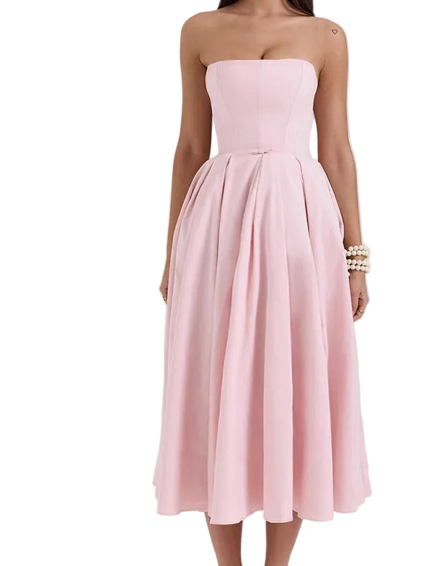 Summer  Backless Midi Dress