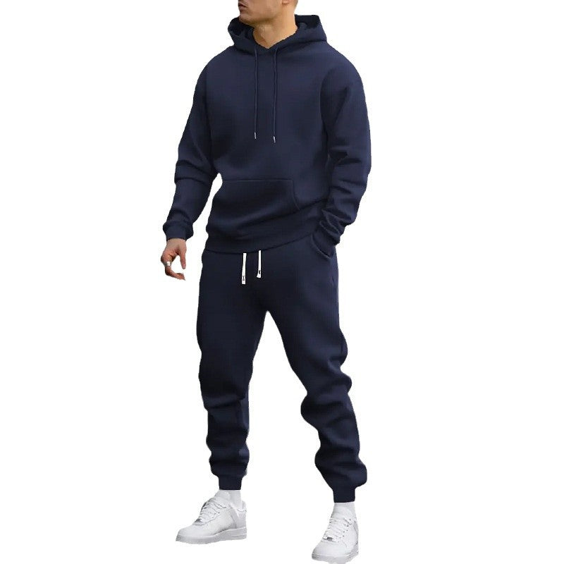 Men's Casual Sports Hoodie With Gridles Pants