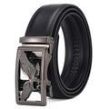 Mens Genuine Leather Belt With Automatic Buckle Premium Light-Luxury Niche Waist Belt For Pants
