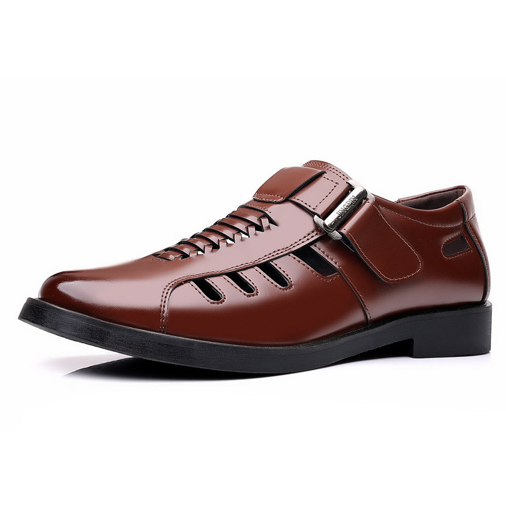 Men’s Casual Business Leather Sandals | Diamond Sadaf