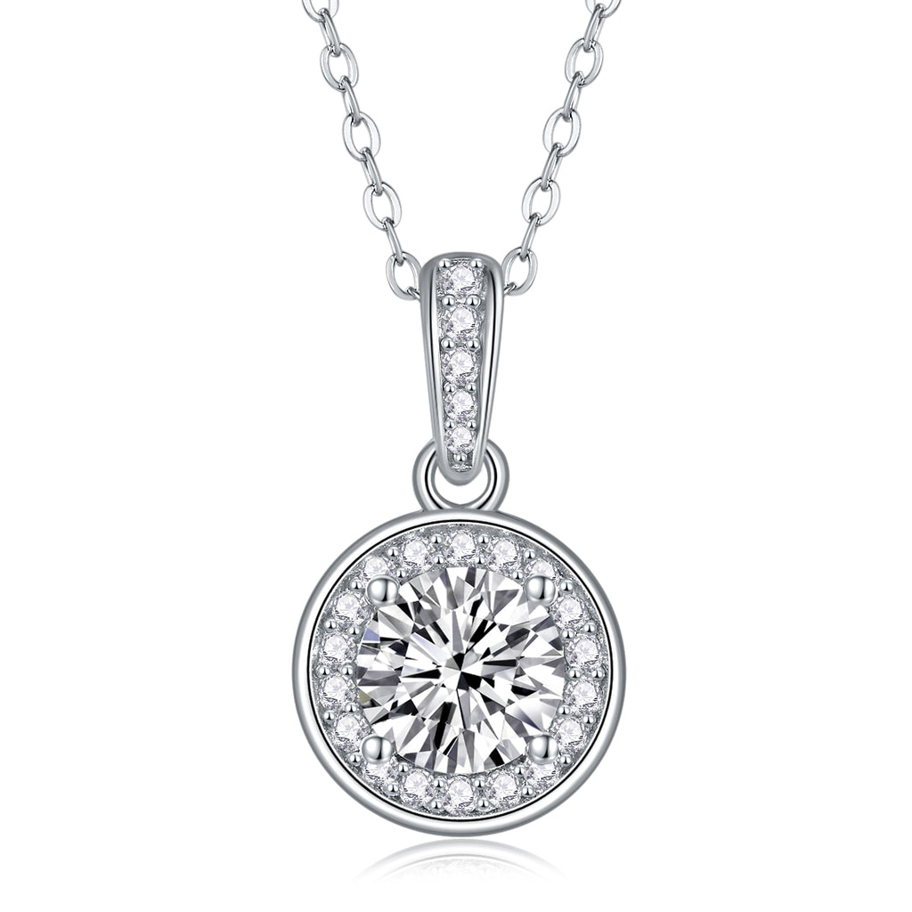 Dark Night Elf - A Fashionable And Light Luxury Jewelry Pendant Necklace Set With Top-quality Moissanite, S925 Silver Plated Platinum