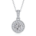 Dark Night Elf - A Fashionable And Light Luxury Jewelry Pendant Necklace Set With Top-quality Moissanite, S925 Silver Plated Platinum