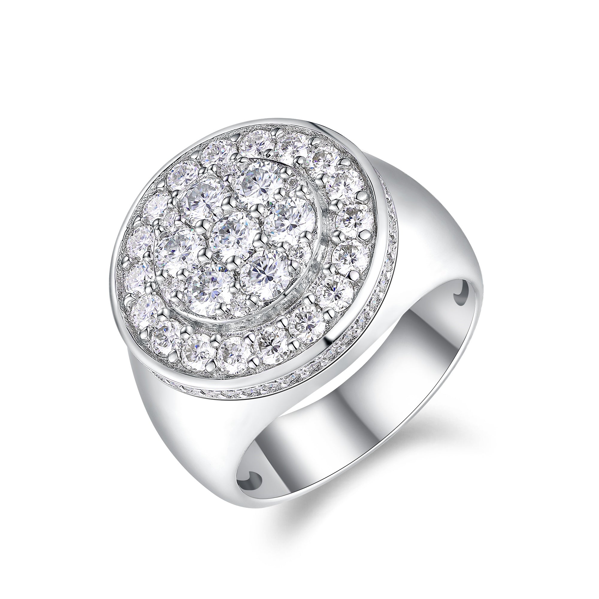 Crown of Kings Moissanite Men’s Ring – S925 Platinum Plated | Diamond Sadaf