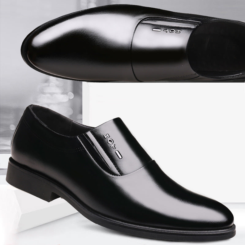 Invisible Increase Men's Shoes 6cm Pointed Toe Business Suits Men's Leather Shoes