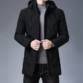 Casual Thickening Mid-length Hooded