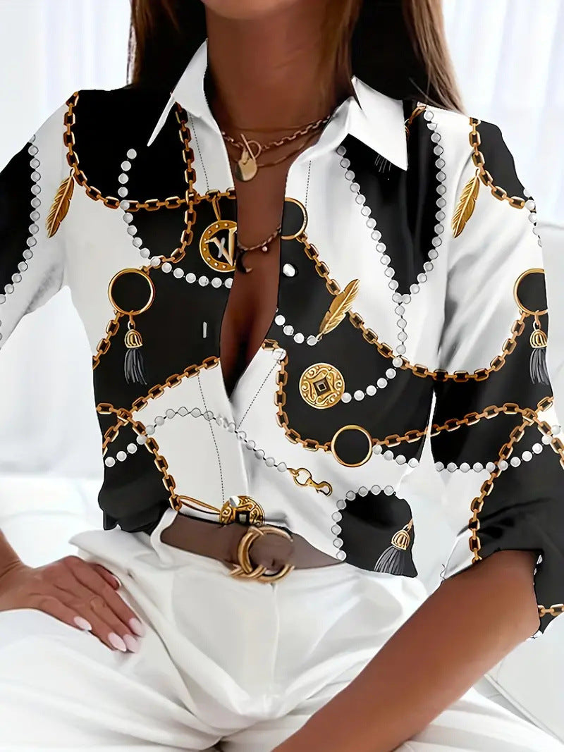 Women's Long-sleeved Blouse