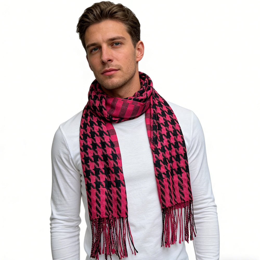 Jacquard Weave Traps Warmth Scarf ,