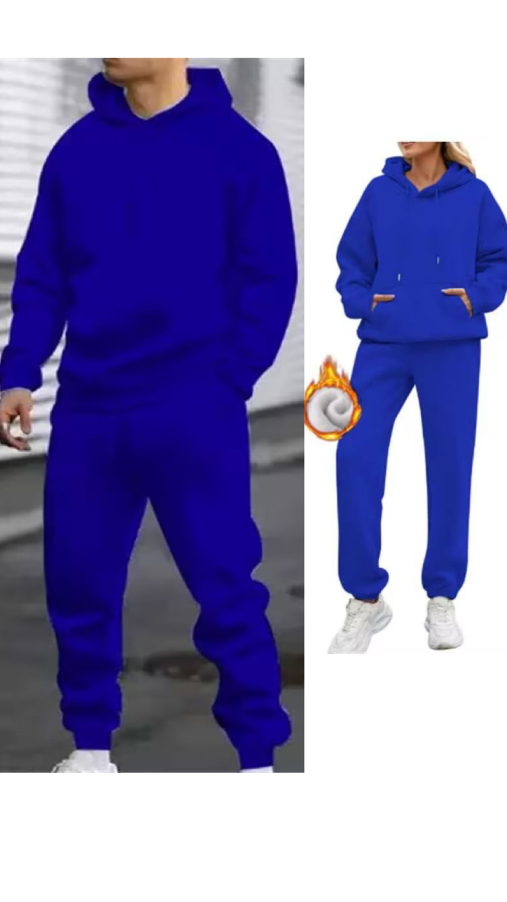 Men's Casual Sports Hoodie With Gridles Pants