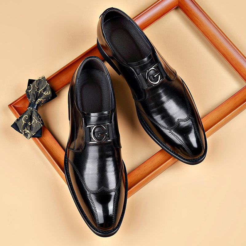 Men  casual shoes Leather