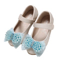 Princess Shoes Girls' Pearl Bow Leather Shoes