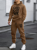 Men's Hoodie And Pants Two-Piece Set