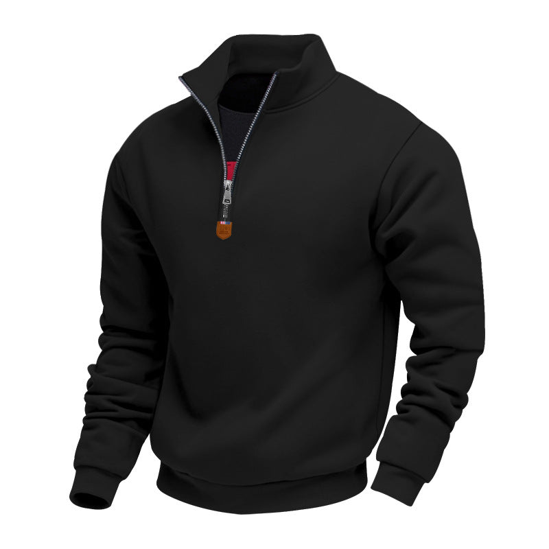 Long Sleeve Half-zip Sport Casual Sweatshirt