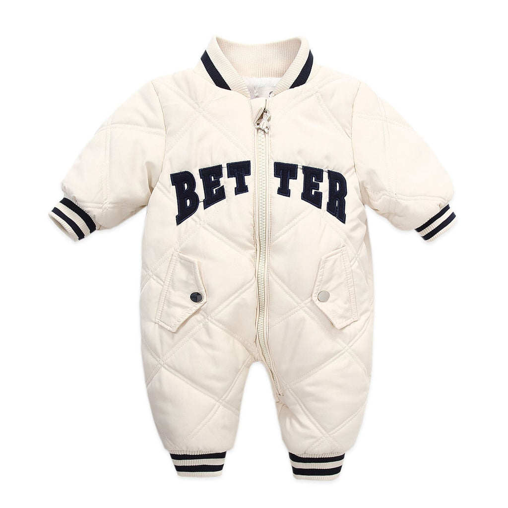 Letter Embroidery Children's Baseball Uniform Fleece Thickening