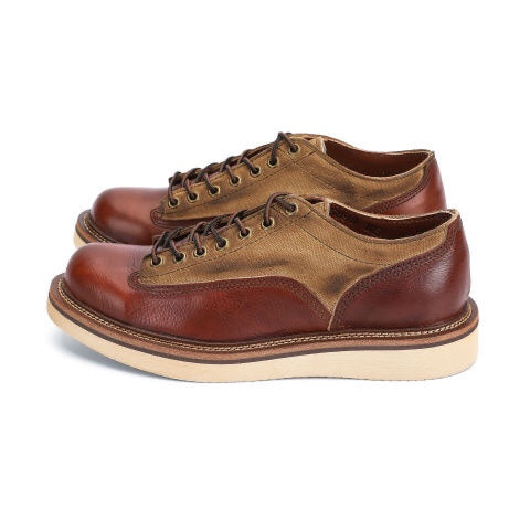 Retro Casual Low-top Thick-soled Breathable All-match Stitching Leather Shoes