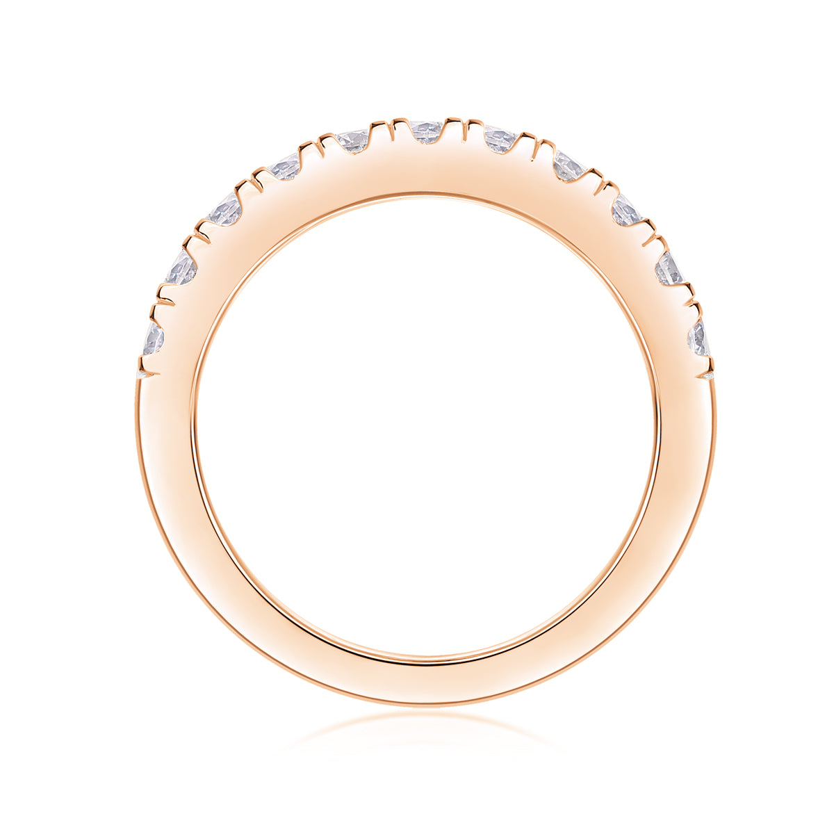 Parallel World - A Wedding Ring Set With Top-quality Moissanite S925 Silver And Platinum-plated Diamond Can Be Tested With A Diamond Pen. The Ring Is In Gold And Rose Gold