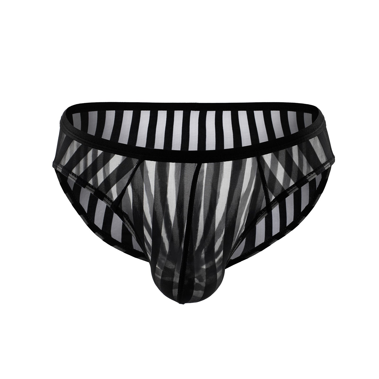 Stripes Transparent Mesh Briefs