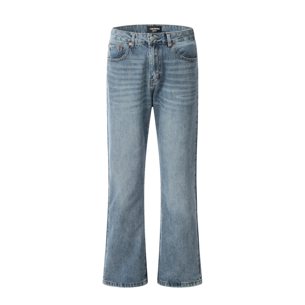Women  Blue Straight Retro Jean