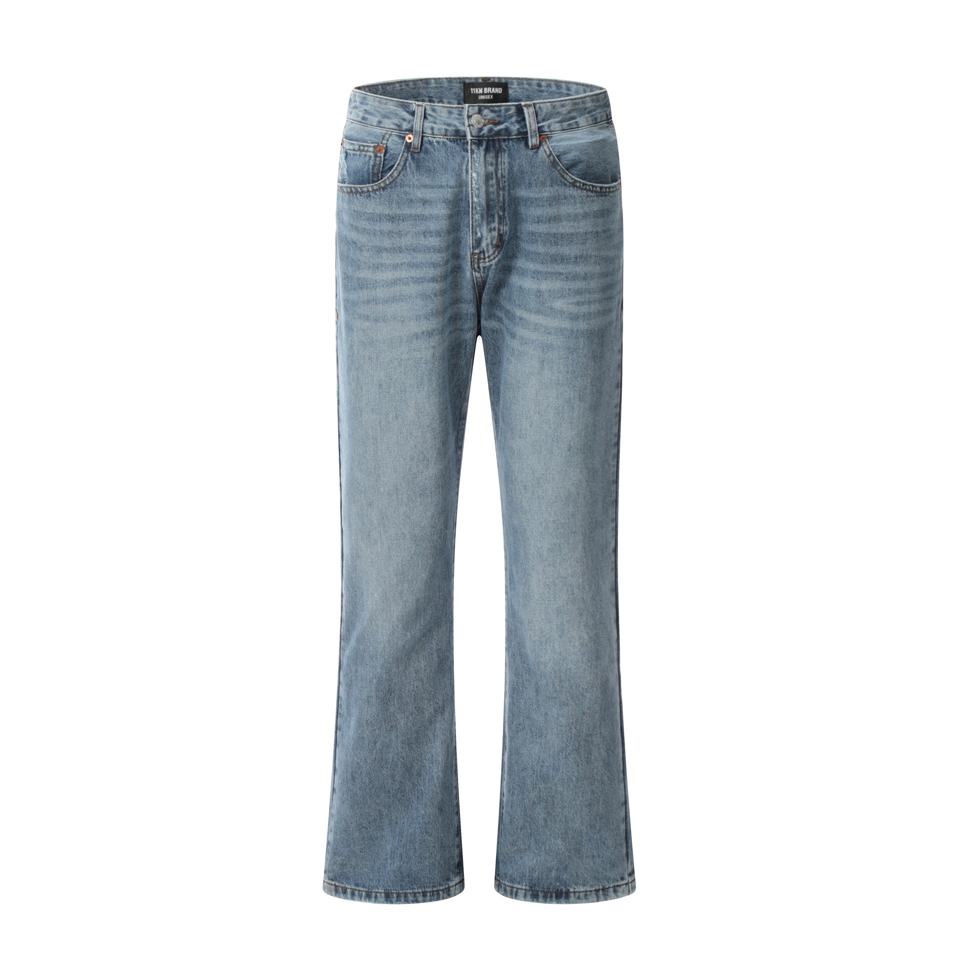 Women  Blue Straight Retro Jean