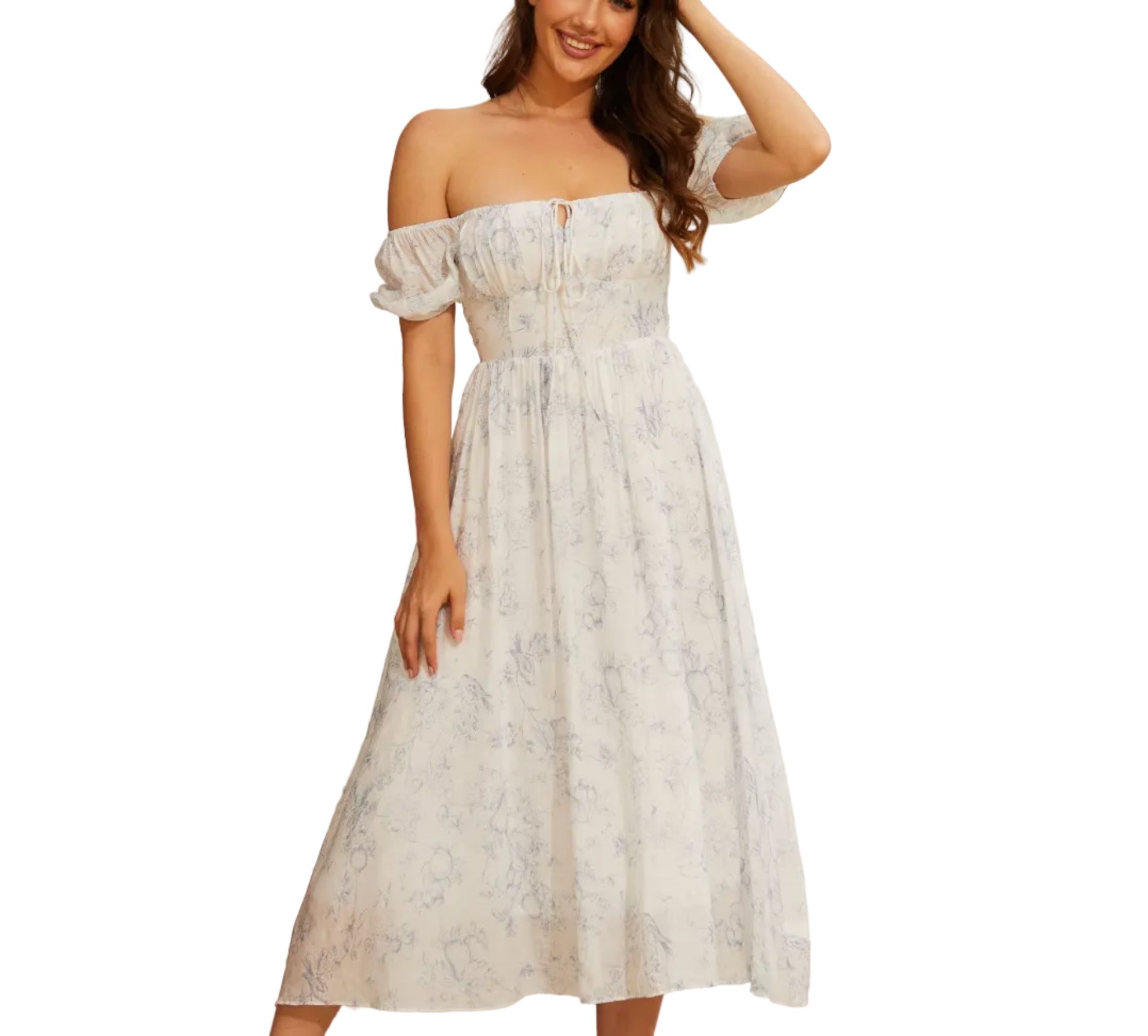 Short Sleeve Mid-length Dress