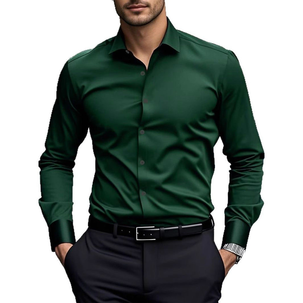 Long-sleeved White Shirt Formal Wear Slim Fit Business Workwear
