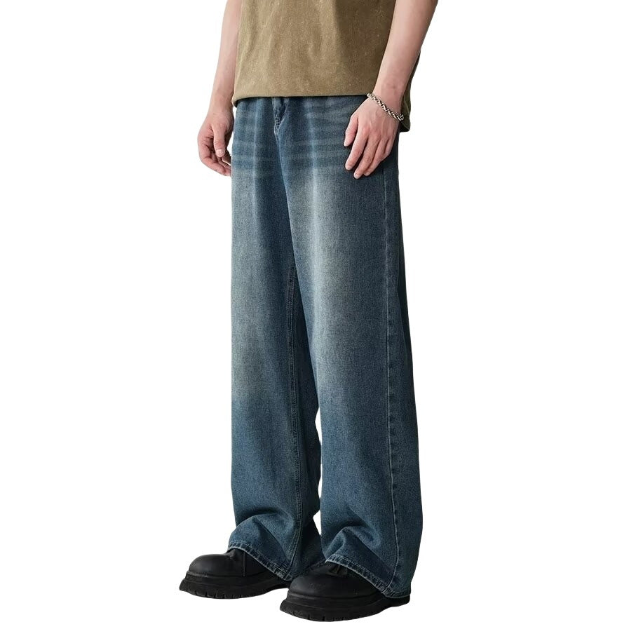Mens Straight-Leg Denim Jeans