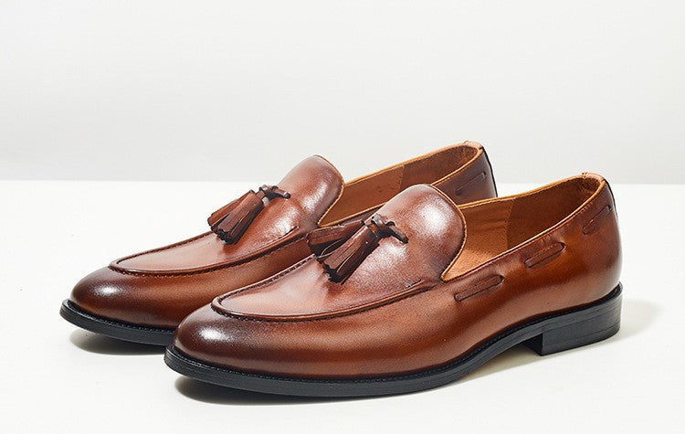Men's Business Casual Handmade Genuine Leather Shoes
