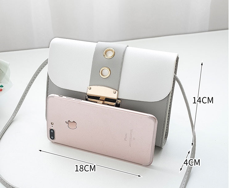 Ladies' Lock Bag One Shoulder And A Mobile Phone