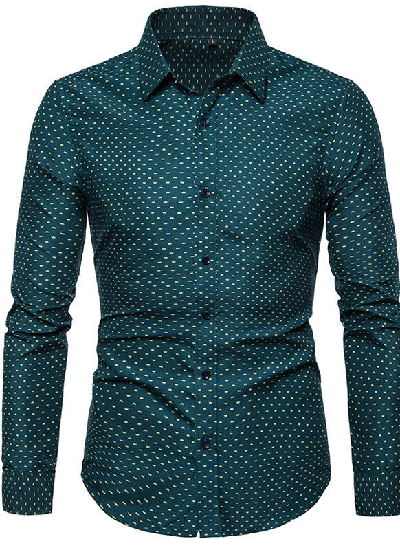 Men's Floral Long Sleeve Shirt