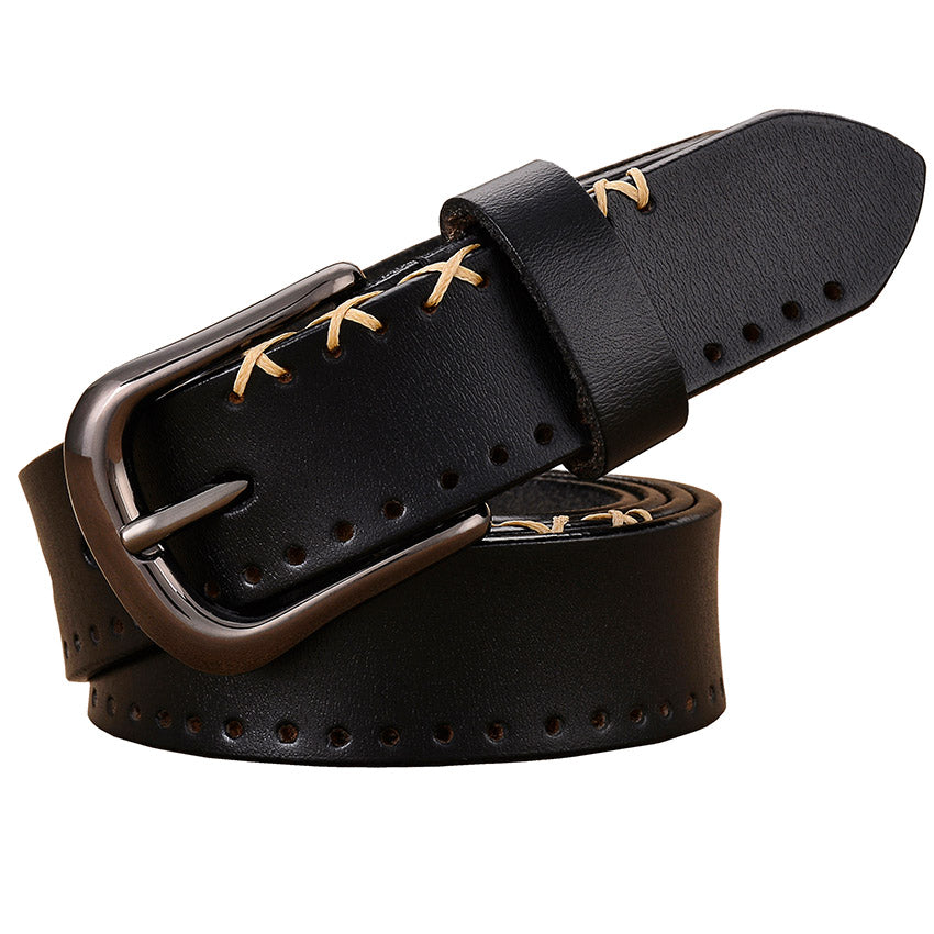 leather buckle belt