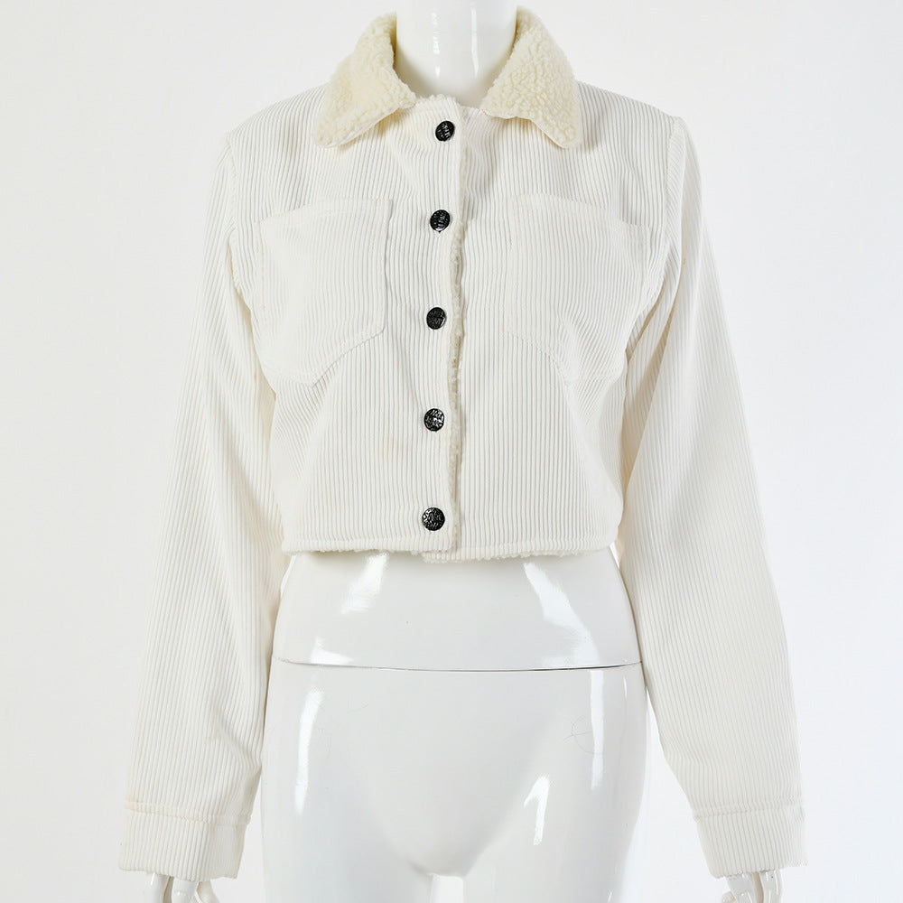 Cardigan Sweater coat Metal button