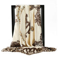90 * 90Cm Square Scarf Leopard Chain Silk Scarf Simulation Silk Scarf