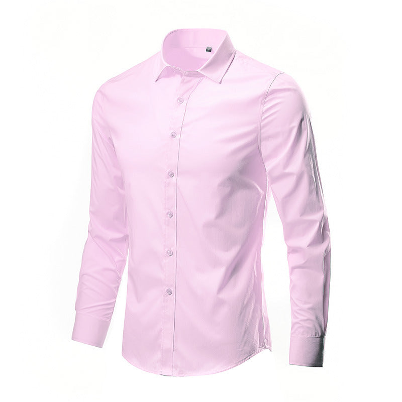 Simple Trendy Long-sleeve Slim Shirt