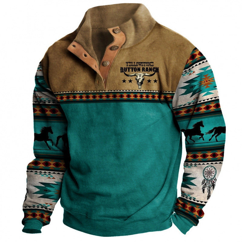 Men's 3D Printed Casual Fashion Sweatshirt