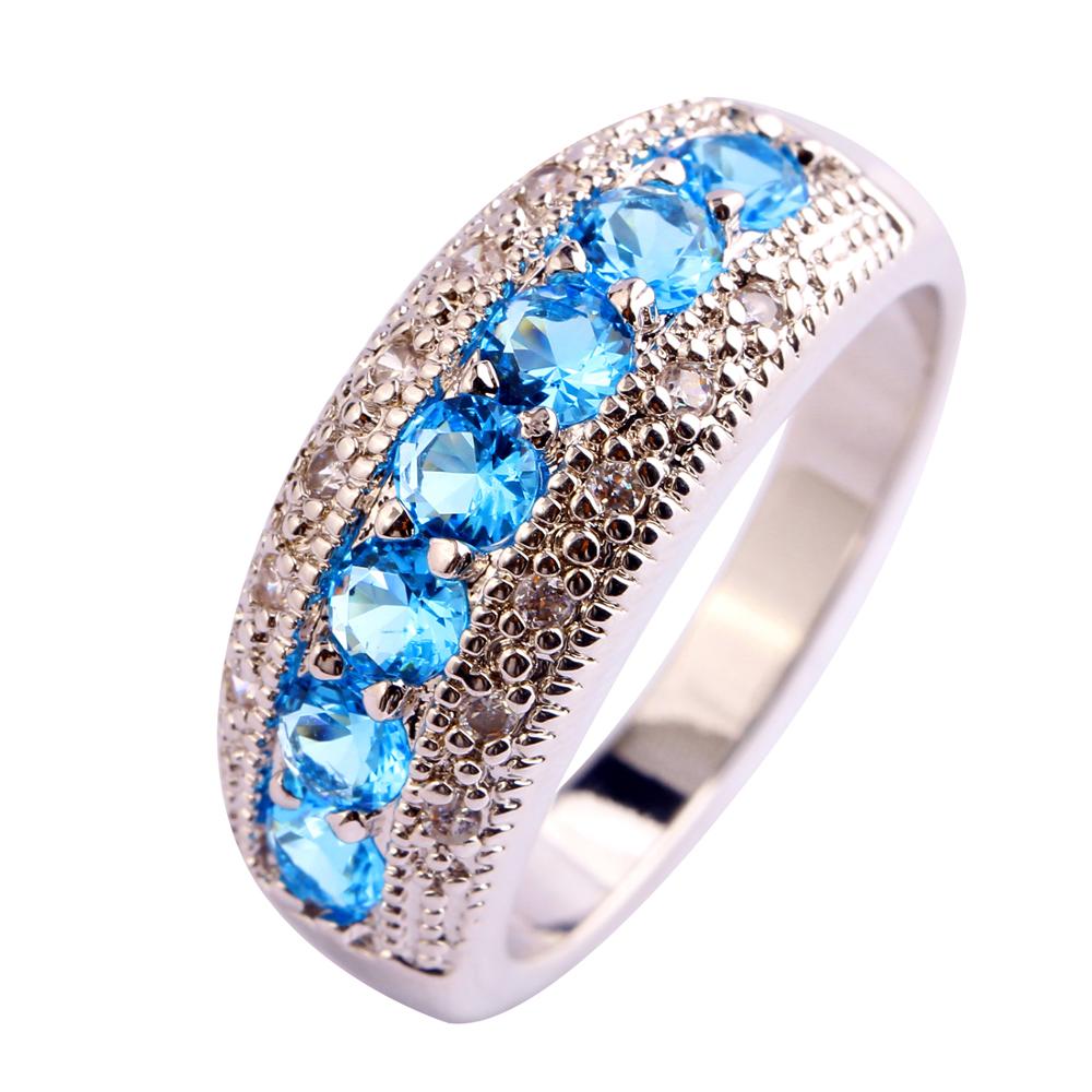 High quality zircon inlaid ring