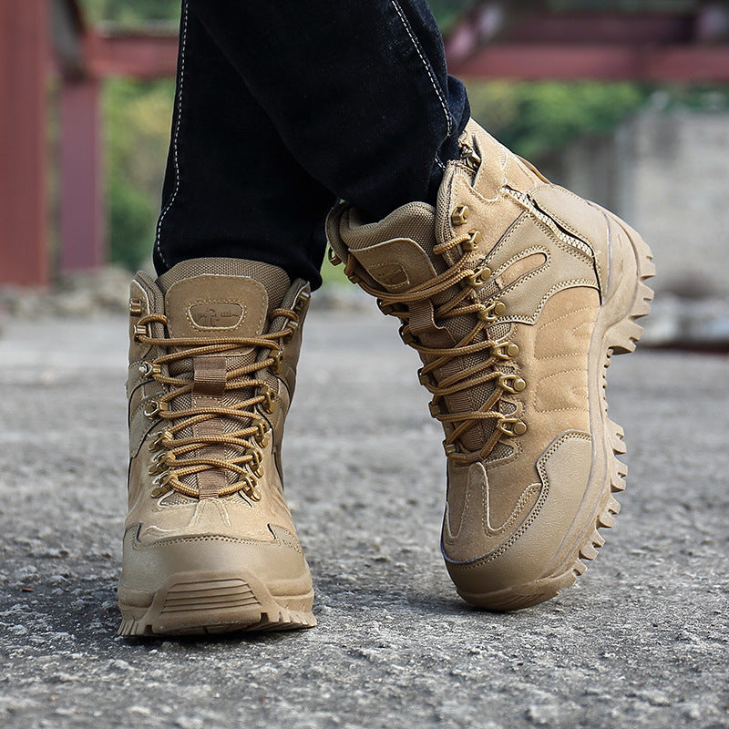 Military desert boots