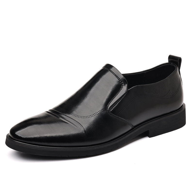 Plus-Size Vintage Business Slip-On Leather Shoes