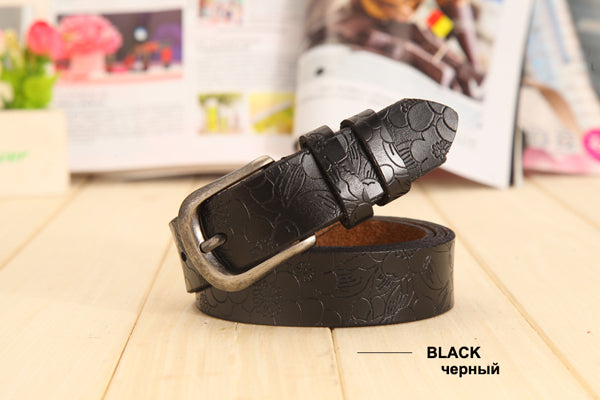 hollow leather belt