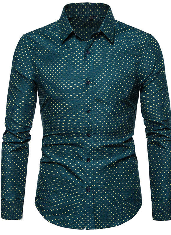 Men's Floral Long Sleeve Shirt