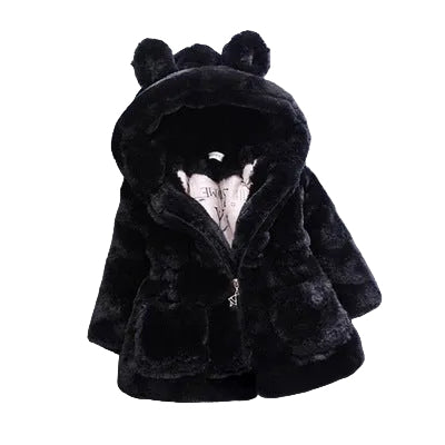 Girls faux fur winter jacket