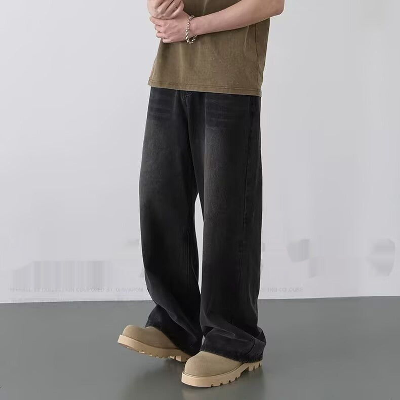 Mens Straight-Leg Denim Jeans