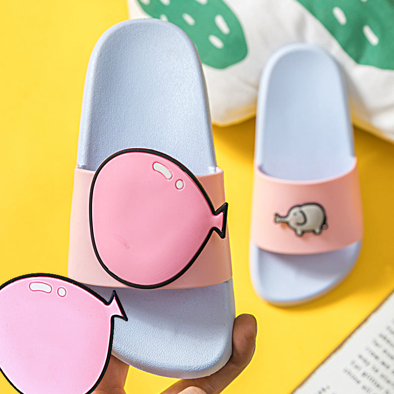 Girl slippers bathroom non-slip baby cartoon