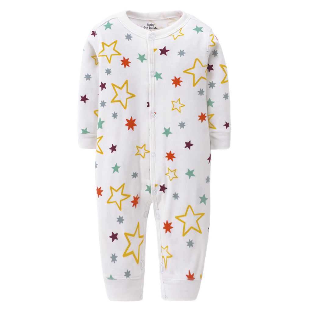Pure cotton flat foot one-piece baby romper
