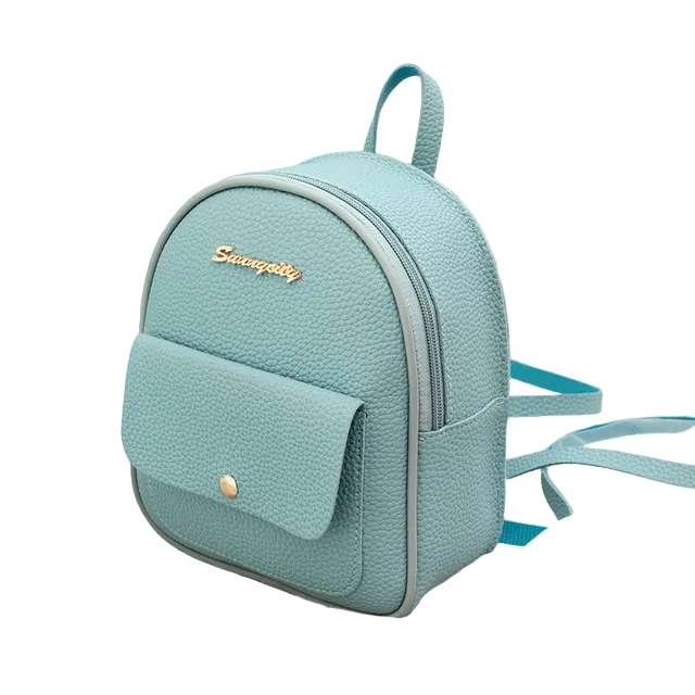 Fashion Women Shoulders Small Backpack Letter Purse Mobile Phone Simple Ladies Travel Bag Student School Backpacks