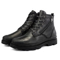Winter leather Martin boots plus velvet non-slip breathable men's shoes