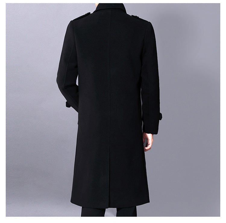 Autumn And Winter New Slim-fit Wool Coat Men's Coat