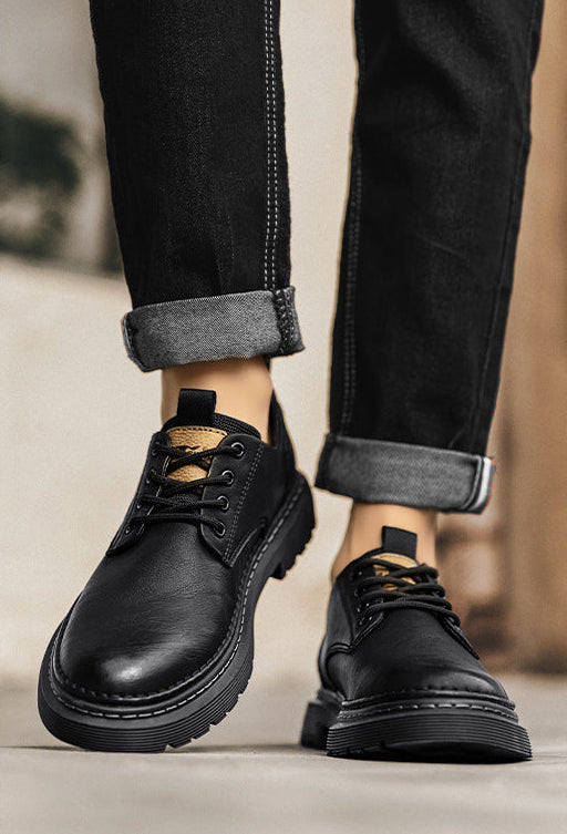 Men's  Casual Leather Shoes Martin Boots