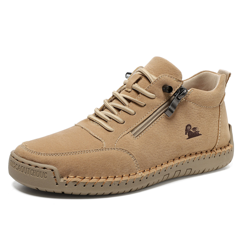 Handmade Stitching Female Soft Bottom Flat Shoes Casual