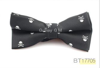 Polyester Skull Tie Halloween Party Accessories