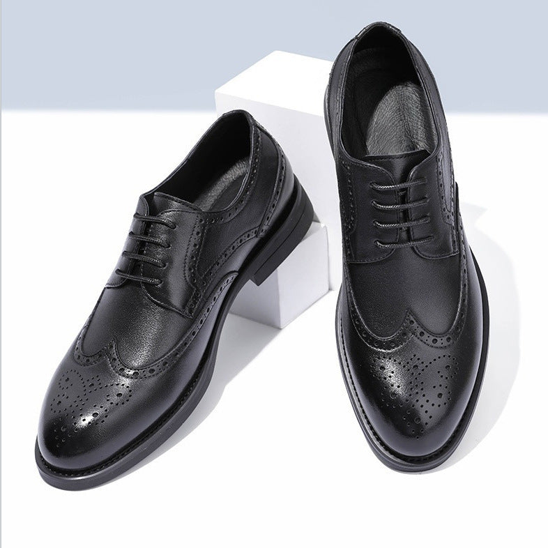 New Brogue Leather Shoes